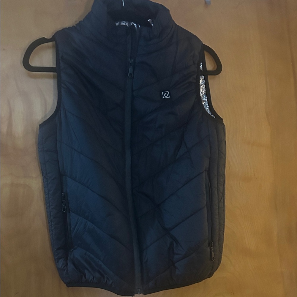 Kids Heated Black Puffer Vest